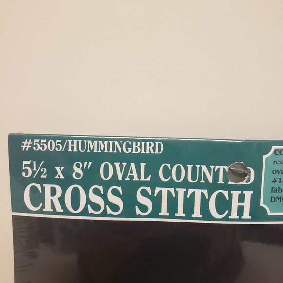 Cross stitch kit Hummingbird Oval Framing Hoop SEALED New - Picture 9 of 12